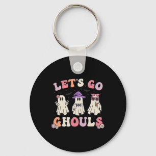 Lass Go Ghouls Retro Halloween Ghost Women Kleinki Schlüsselanhänger