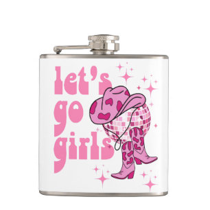 Lass Go Girls Disco Cowgirl Junggeselinnen-Abschie Flachmann