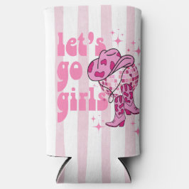 Lass Go Girls Disco Cowgirl Junggeselinnen-Abschie Selters Dosenkühler