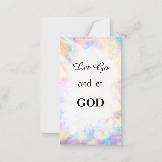 *~ LASS GO Inspirational Kindness AP62 Note Card Mitteilungskarte (Vorderseite)