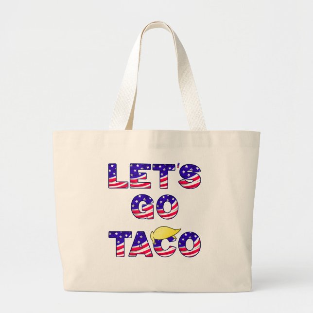 Lass Go TACO Ausgezogene Hühner Jumbo Stoffbeutel (Vorne)
