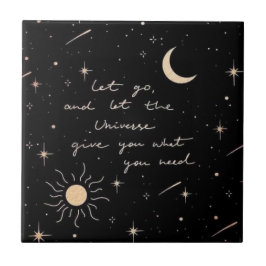 Lass Go und Lass das Universum Fliese