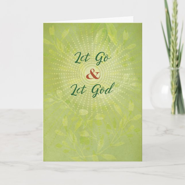 Lass Go und Lass God Sun auf der Unterstützung für Karte (Vorderseite)