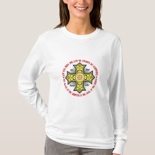 Lass Gott erstehe und lass Seiner Feinde zerstreut T-Shirt (Vorderseite)