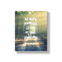 Lass Gottes Versprechen bei Problemen Zitat