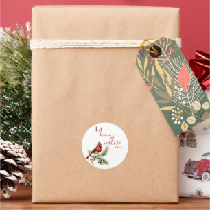 Lass Heaven & Nature Sing Kardinal Holiday Sticker