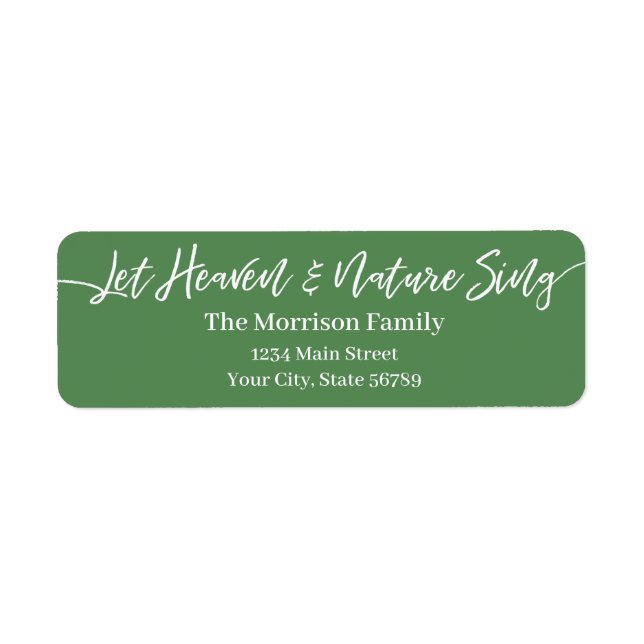 Lass Heaven & Nature Sing-Skript grün (Vorne)