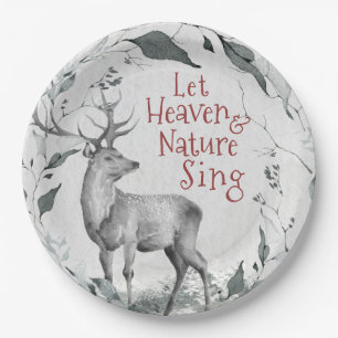 Lass Heaven & Nature Sing, Weihnachtslied Pappteller
