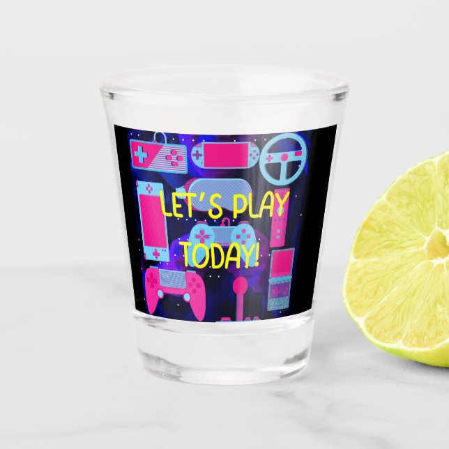 Lass heute schnapsglas (Vorderseite)