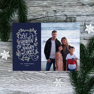 Lass Himmel und Natur singen Foto  Feiertagskarte