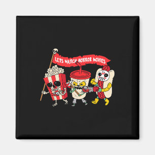 Lass Horror Movies Spaß Halloween Kostümspo ansehe Magnet