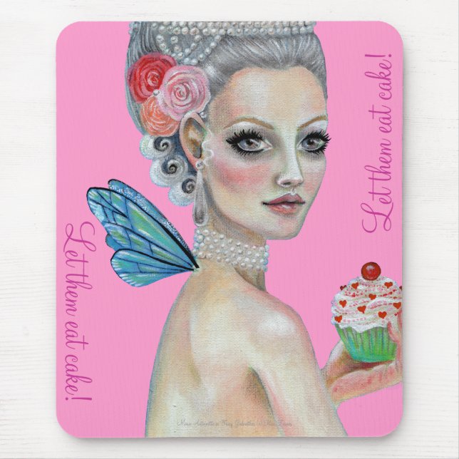  Lass ihnen Kuchen zu essen! Mousepad (Vorne)