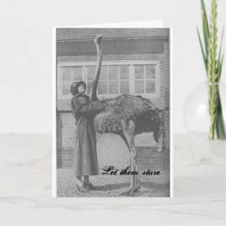 Lass ihnen Stare Feiertagskarte