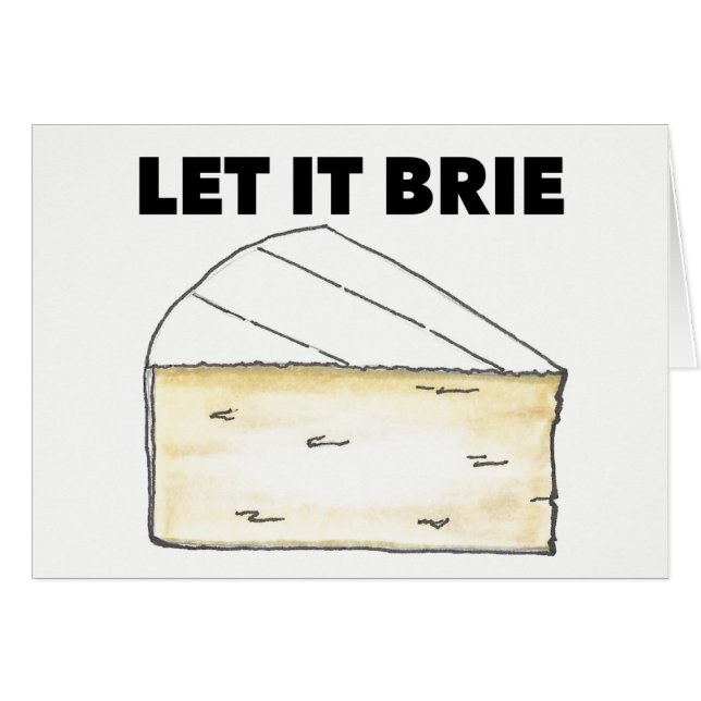 LASS IT BRIE (BE) Funny Cheese Wedge Feinschmecker (Vorderseite (Horizontal))