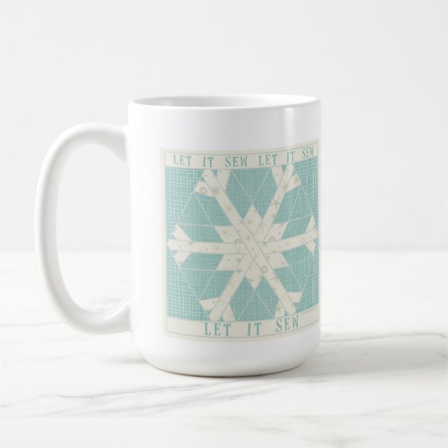 Lass It Sew Keramik Tasse für Quilters und DIYer (Links)
