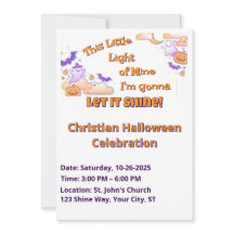 Lass It Shine Christlich Halloween Einladung