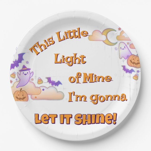 Lass It Shine Christlich Halloween Paper Teller (Vorderseite)