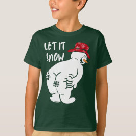 LASS IT SNOW lustiger Schneemann T-Shirt