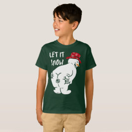 LASS IT SNOW lustiger Schneemann T-Shirt