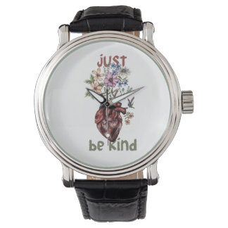 Lass Kindness Bloom vom Herzen | 🌿 ❤️ Armbanduhr