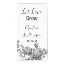 Lass Liebe wachsen Samenpaket Hochzeitsgunst Label