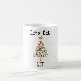 Lass Lit Christmas Tasse