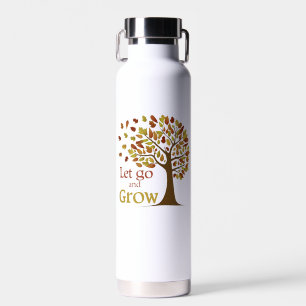 Lass los und wachse Baum Trinkflasche