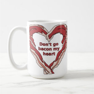 Lass mein Herz nicht Bacon sein Lustiger Becher Kaffeetasse