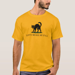 Lass meinen Weg nicht kreuzen Katze Gadsden Flagge T-Shirt