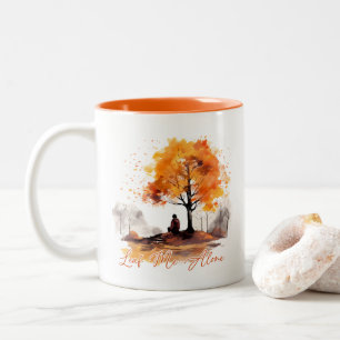 Lass mich allein Herbst  Zweifarbige Tasse