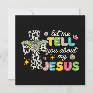 Lass mich dir von meinem Jesus erzählen Groovy chr Einladung