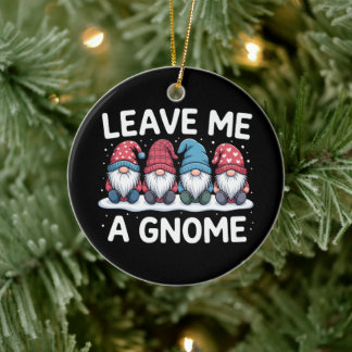 Lass Mich Ein Gnom Weihnachten Pyjama Urlaub Keramik Ornament