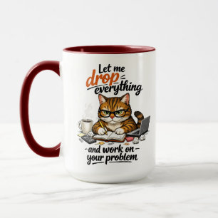 Lass mich einfach alles fallen, Katze Tasse