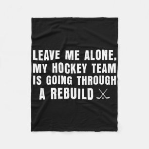 Lass mich in Ruhe, meine Hockey-Mannschaft steckt  Fleecedecke