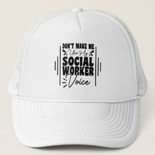 Lass mich meine Stimme der Sozialarbeiter nicht lu Truckerkappe