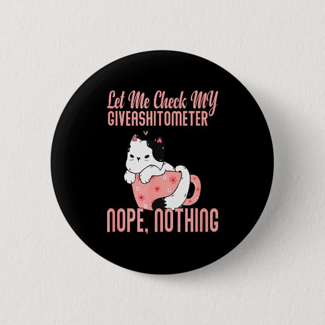 Lass mich meinen Giveaometer überprüfen Nein Nicht Button (Vorderseite)