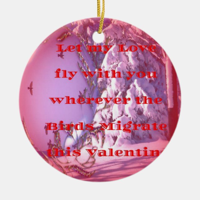 Lass mich mit dir zu valentine.png keramik ornament (Vorne)