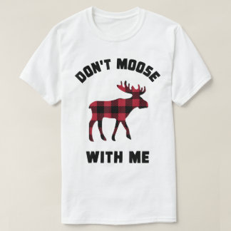 Lass Mich Nicht Mit Dem Elch Witziges Karodesign T-Shirt