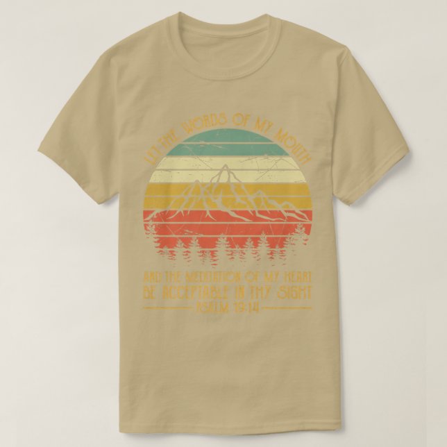 Lass mir, dass die Worte meines Mutes für Christia T-Shirt (Design vorne)