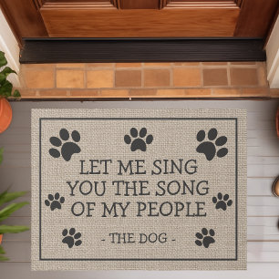 Lass mir, dir das Lied meines Volkes zu singen, de Fußmatte