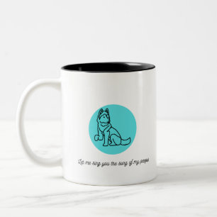 Lass mir, dir das Lied meines Volkes zu singen Zweifarbige Tasse