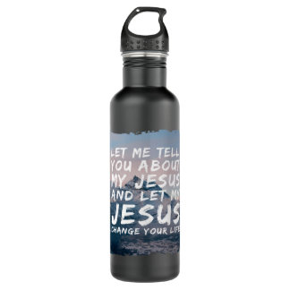 Lass mir erzähle von meinem Jesus Christlichen Gla Edelstahlflasche