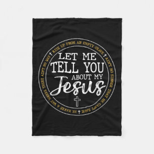 Lass mir erzähle von meinem Jesus Gott Glauben Rel Fleecedecke