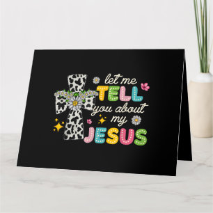 Lass mir erzählen von meinem Jesus Groovy Christli Karte
