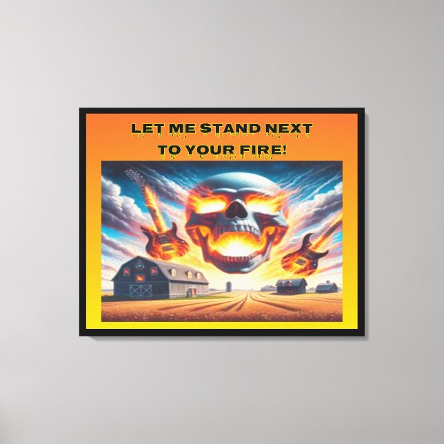 Lass mir Stand... Leinwanddruck (Vorderseite)