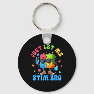 Lass mir Stim Bro Puzzle Sungles Autismus Awarene Schlüsselanhänger