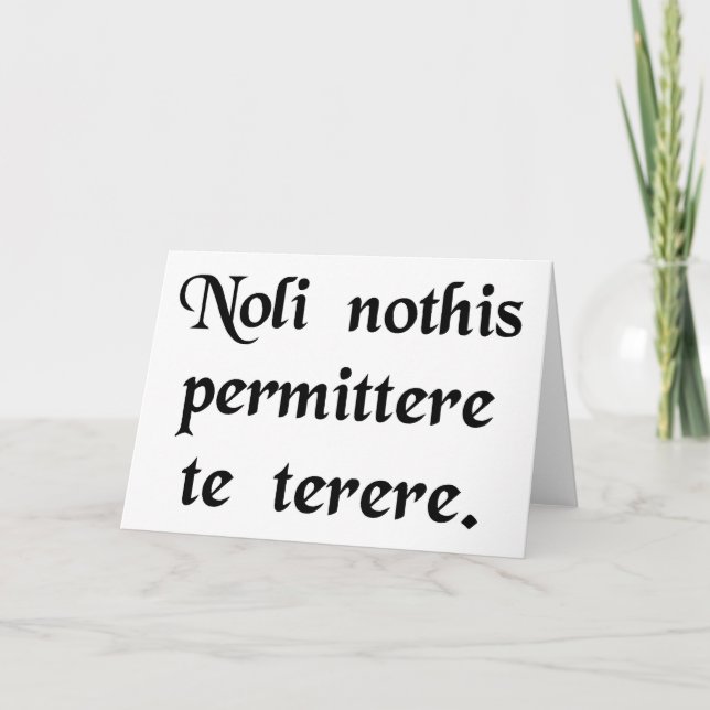 Lass nicht, dass die Bastards dich runter bringen Karte (Vorderseite)