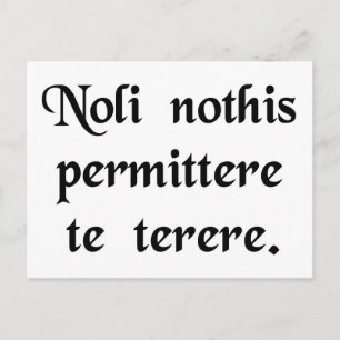 Lass nicht, dass die Bastards dich runter bringen Postkarte