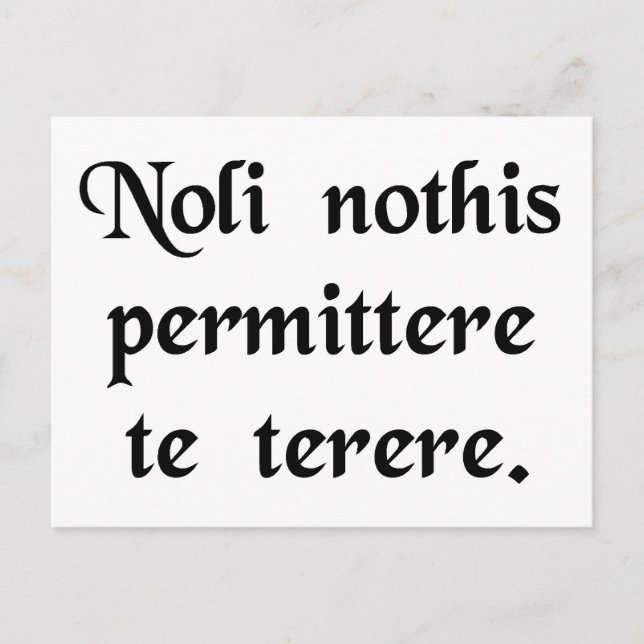 Lass nicht, dass die Bastards dich runter bringen Postkarte (Vorderseite)