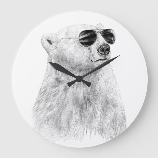 Lass nicht, dass die Sonne untergeht Große Wanduhr (Vorderseite)